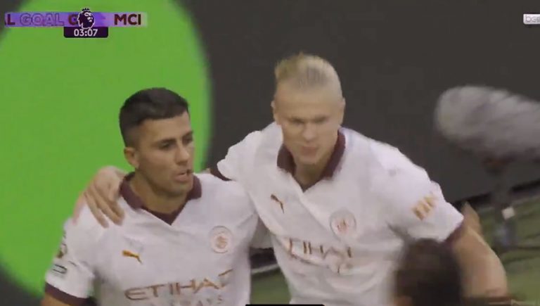 Video: el doblete de golazos de Haaland que inaugura la nueva temporada de Premier