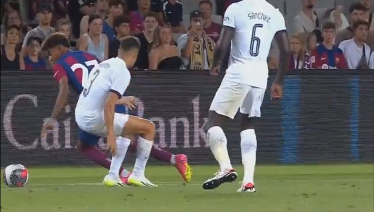 Video: la jugada de Lamine Yamal que volvió locos a los culés en el Gamper