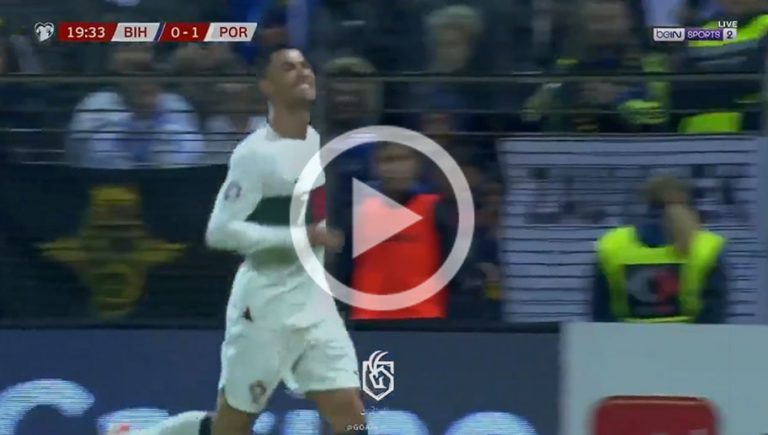 Video: el nuevo golazo de vaselina de Cristiano Ronaldo con Portugal