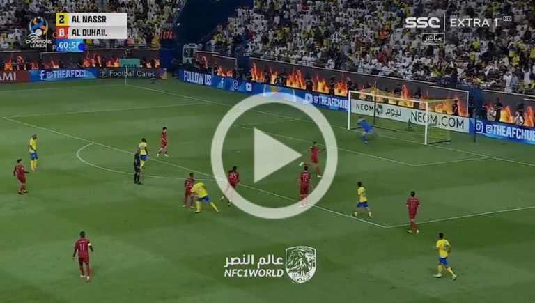 Video: el golazazo al ángulo que acaba de marcar Cristiano Ronaldo en la Champions Asiática