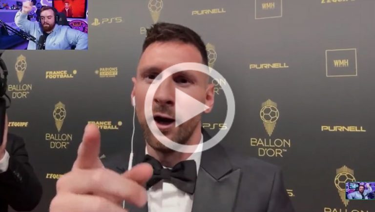 Video: Messi estalla contra Ibai tras haber ganado el Balón de Oro