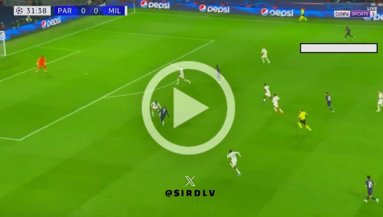 Video: el golazo de Mbappé a lo ‘Ronaldo’ contra el Milan en la Champions