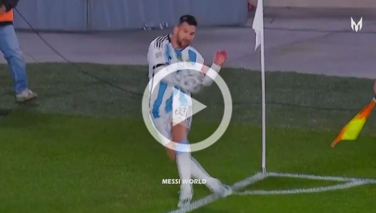 Video: el gol olímpico que estuvo a punto de marcar Lionel Messi ante Paraguay