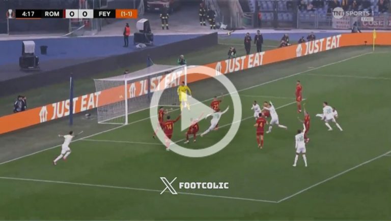 Video: el gol a lo ‘Chicharito’ de Santiago Giménez con el Feyenoord en la Europa League